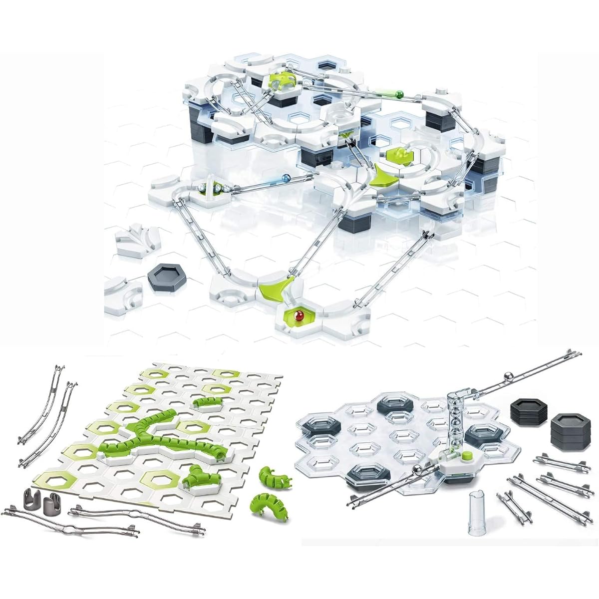 [Set of 3: Ready to play] GraviTrax Starter Set, Tunnel Set, Lifter Set