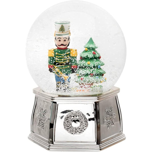 Spode 1667723 Nutcracker Snow Globe Green