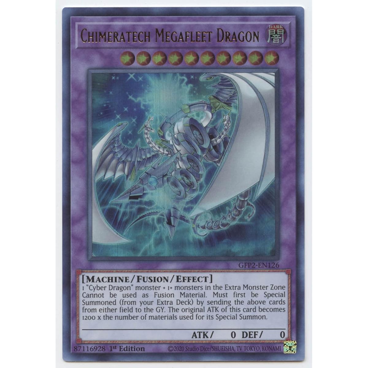 Chimeratech Megafleet Dragon GFP2-EN126 Ultra Rare 1st Edition