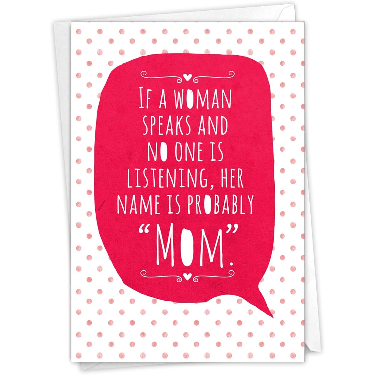 NobleWorks If A Woman Speaks - Mother's Day Greeting Card with Envelope (4.63 x 6.75 Inches) - Mother's Day C3135MDG