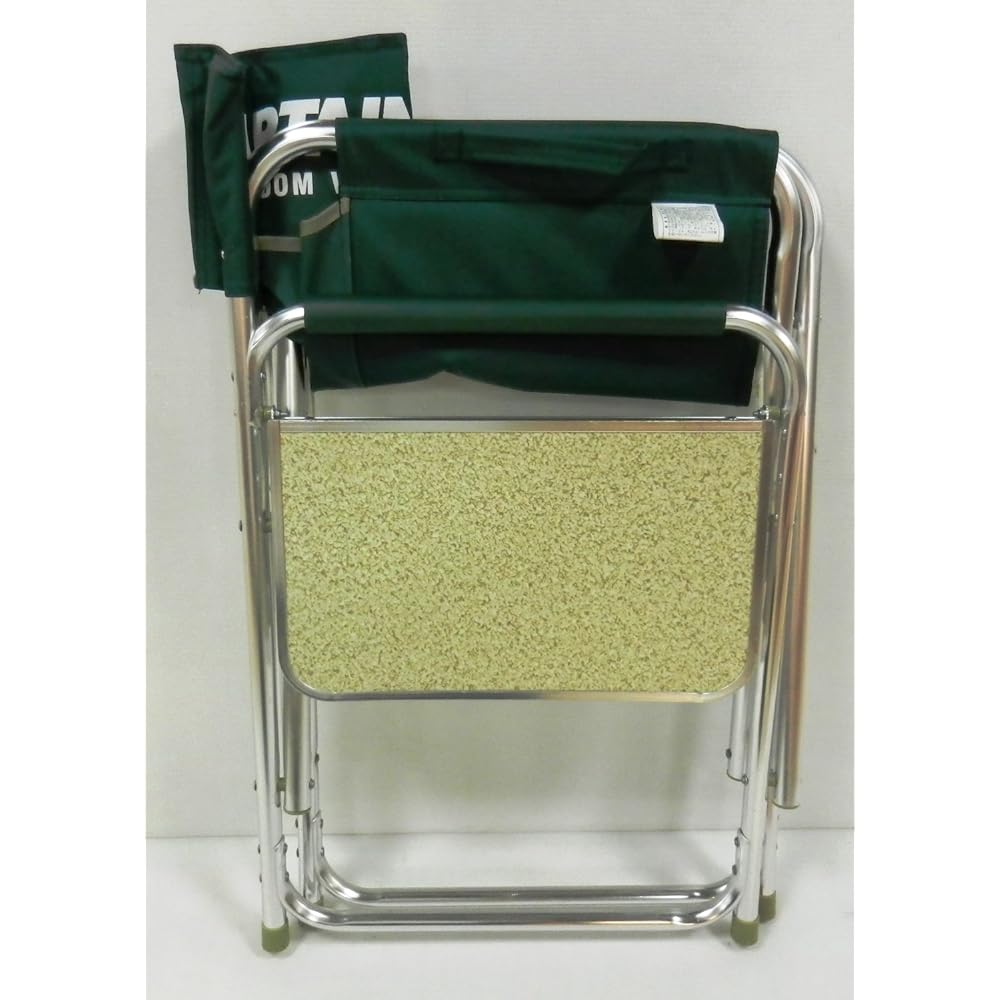 CAPTAIN STAG Table CS Aluminum Director Chair with Side Table Green M-3870