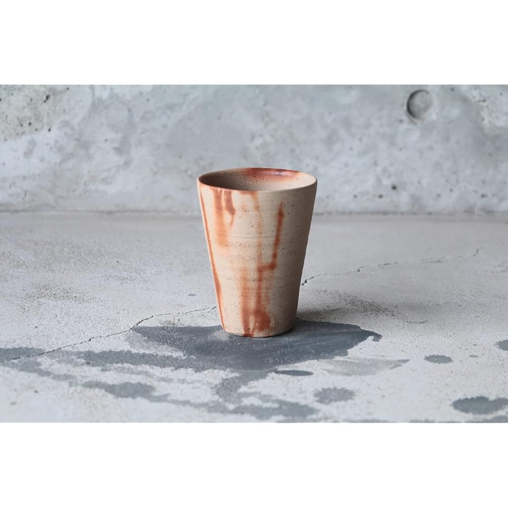 Bizen Ware Beer Mug Bizen Ware Tumbler Beer Glass Beer Glass Highball Japanese Sake Coffee Tumbler Made in Japan Gift Retirement Gift Gift Scarlet