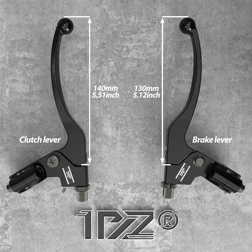 1PZ BL1-M78 Premium Left Right 7/8" 22mm Clutch Brake Handle Lever Perch Replacement for Honda XR80 XR100 CRF70 CRF80 CRF100 Pit Dirt Motor Bike Motocross Bajia Mini Bike 196cc 5.5hp 6.5hp