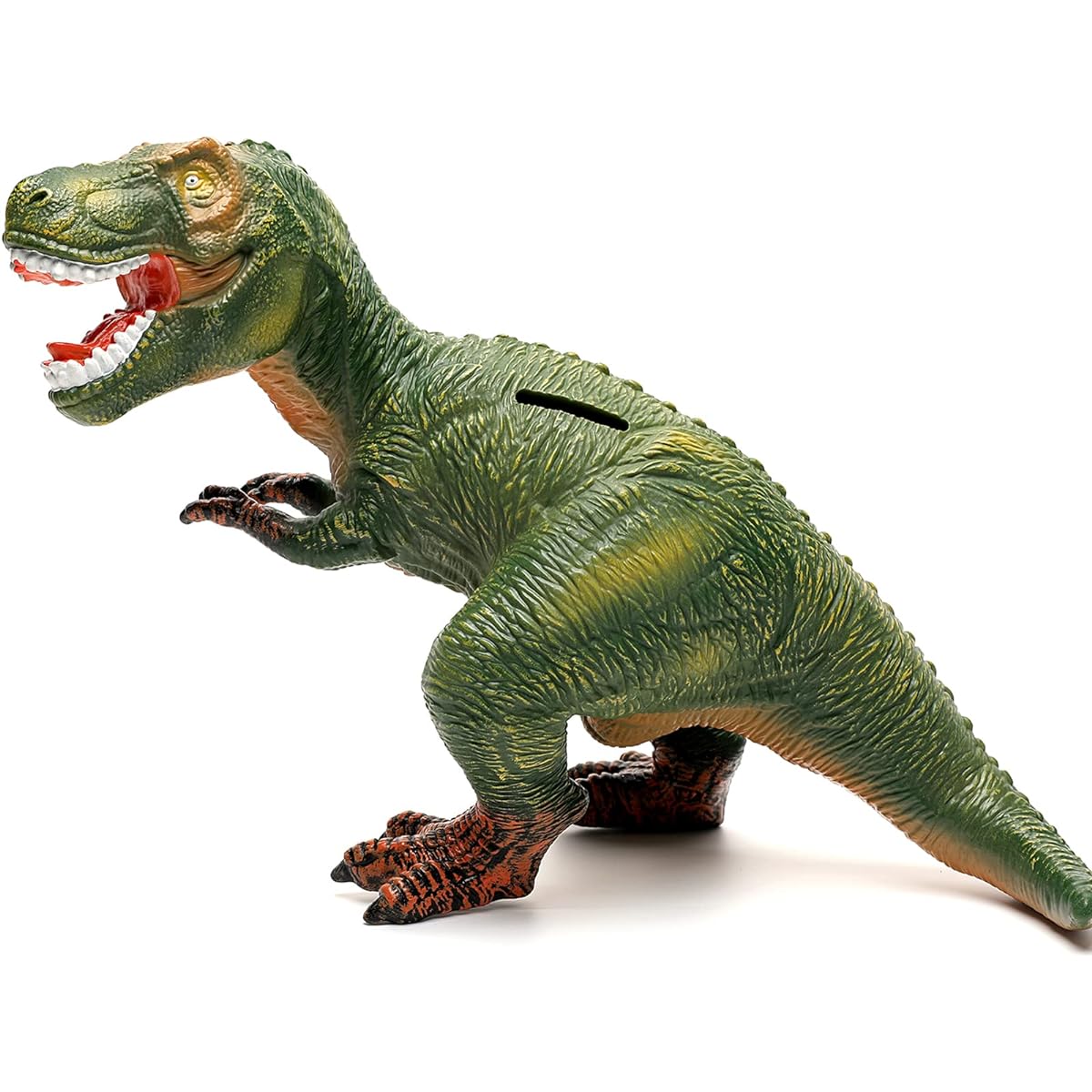 Dinosaur Piggy Bank Unbreakable Plastic Piggy Bank Girls and Boys Piggy Bank Best Christmas Birthday (Green)