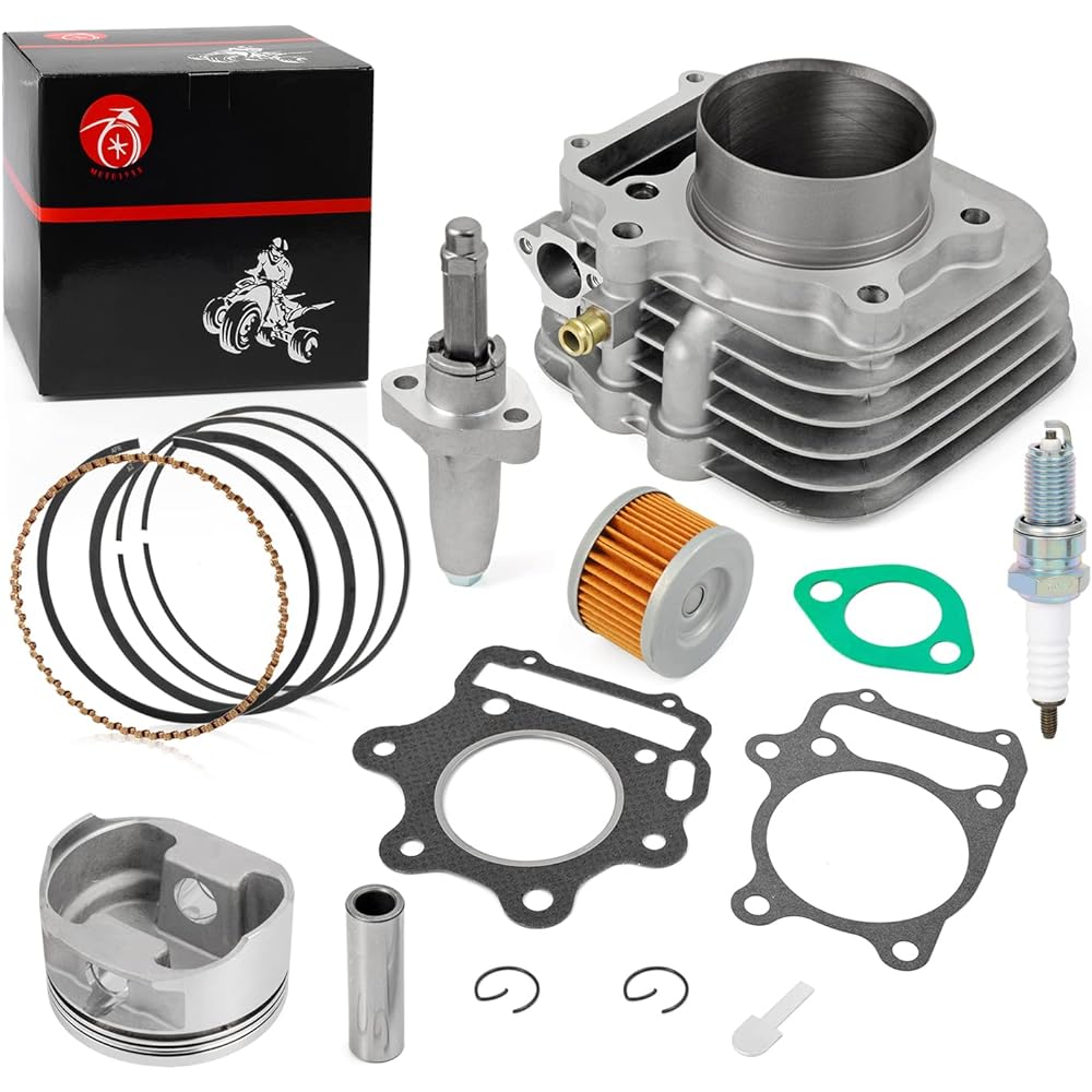 MOTO1988 Top End Cylinder Rebuild Kit Piston Ring Tensioner for 1993-2008 Honda TRX300EX TRX 300EX Sportrax 300