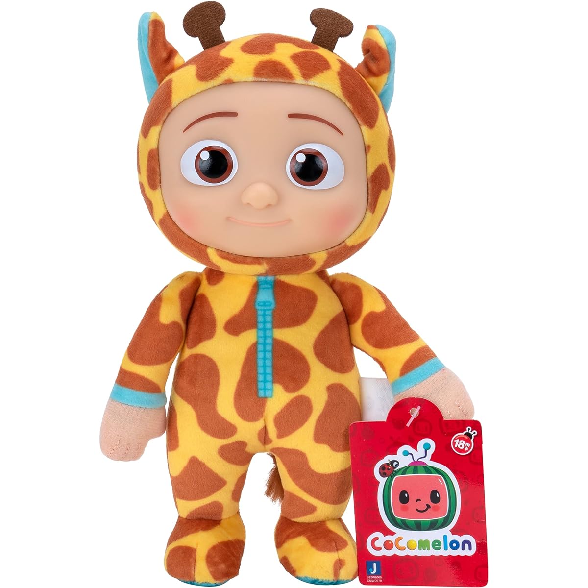 CoComelon WT0070 20cm Little Plush JJ Giraffe Multicolor, 8' - ultra light