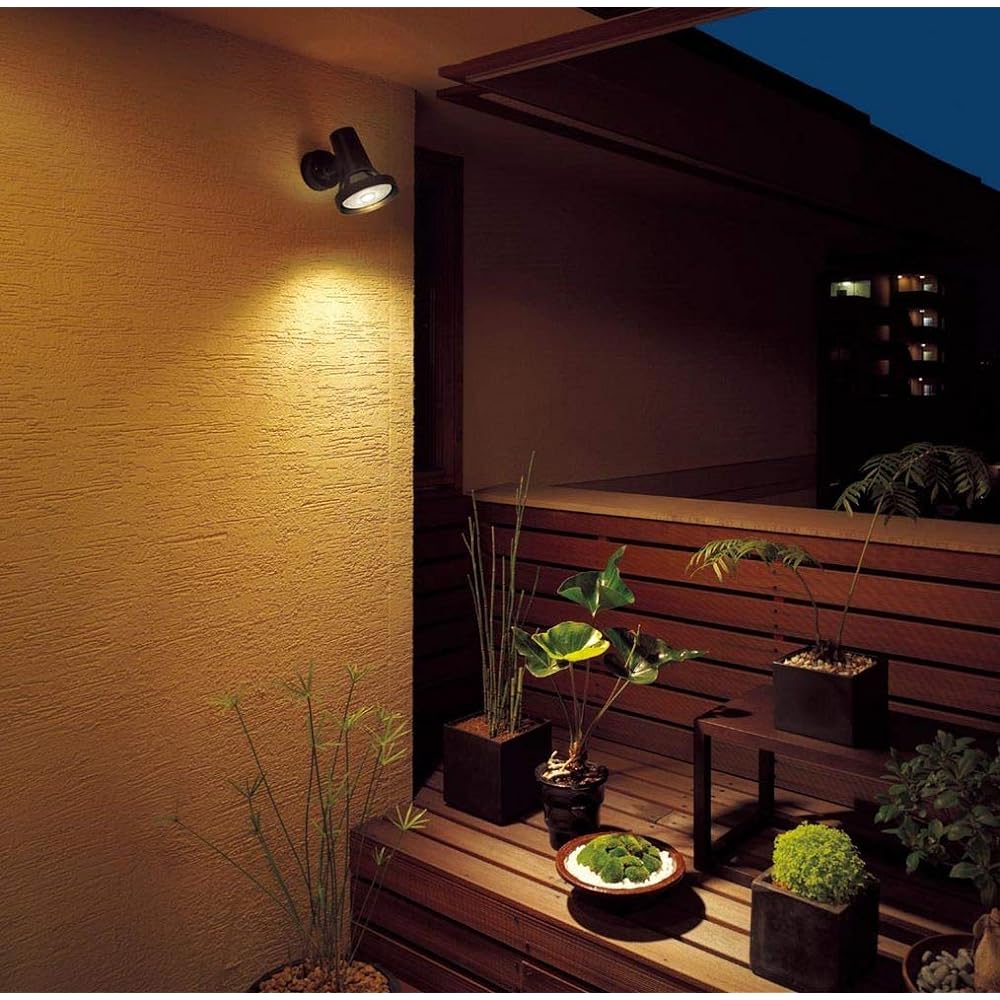 Panasonic Outdoor Spotlight Light Bulb Color Off Black LGW40114
