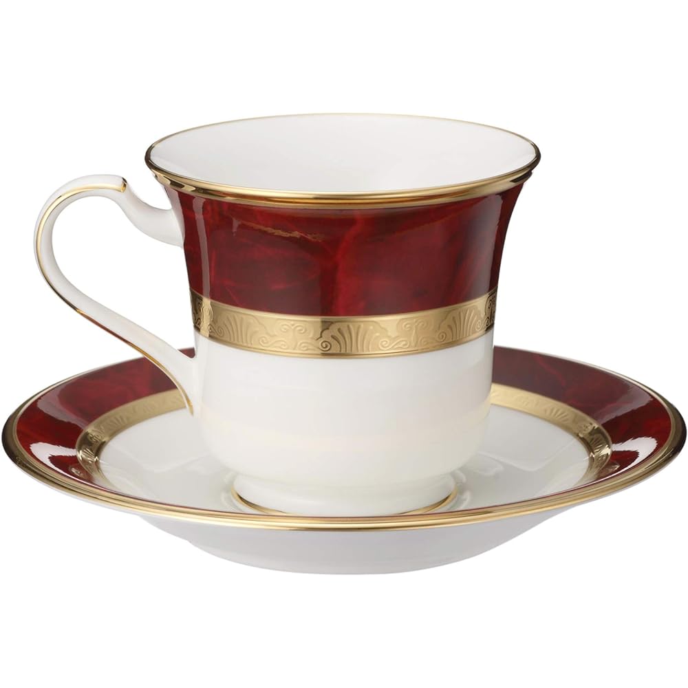 Noritake American Cup & Saucer 220cc Hemingway Marron Bone China Y59589/4733
