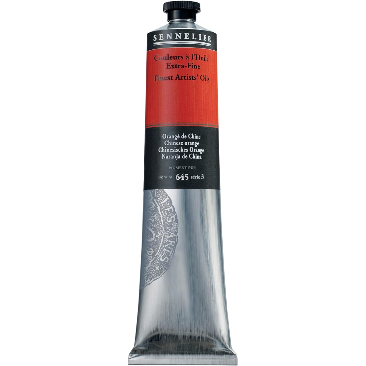 Sennelier Extra-Fine Artists' Oil Color - 200ml Tube - Chinese Orange