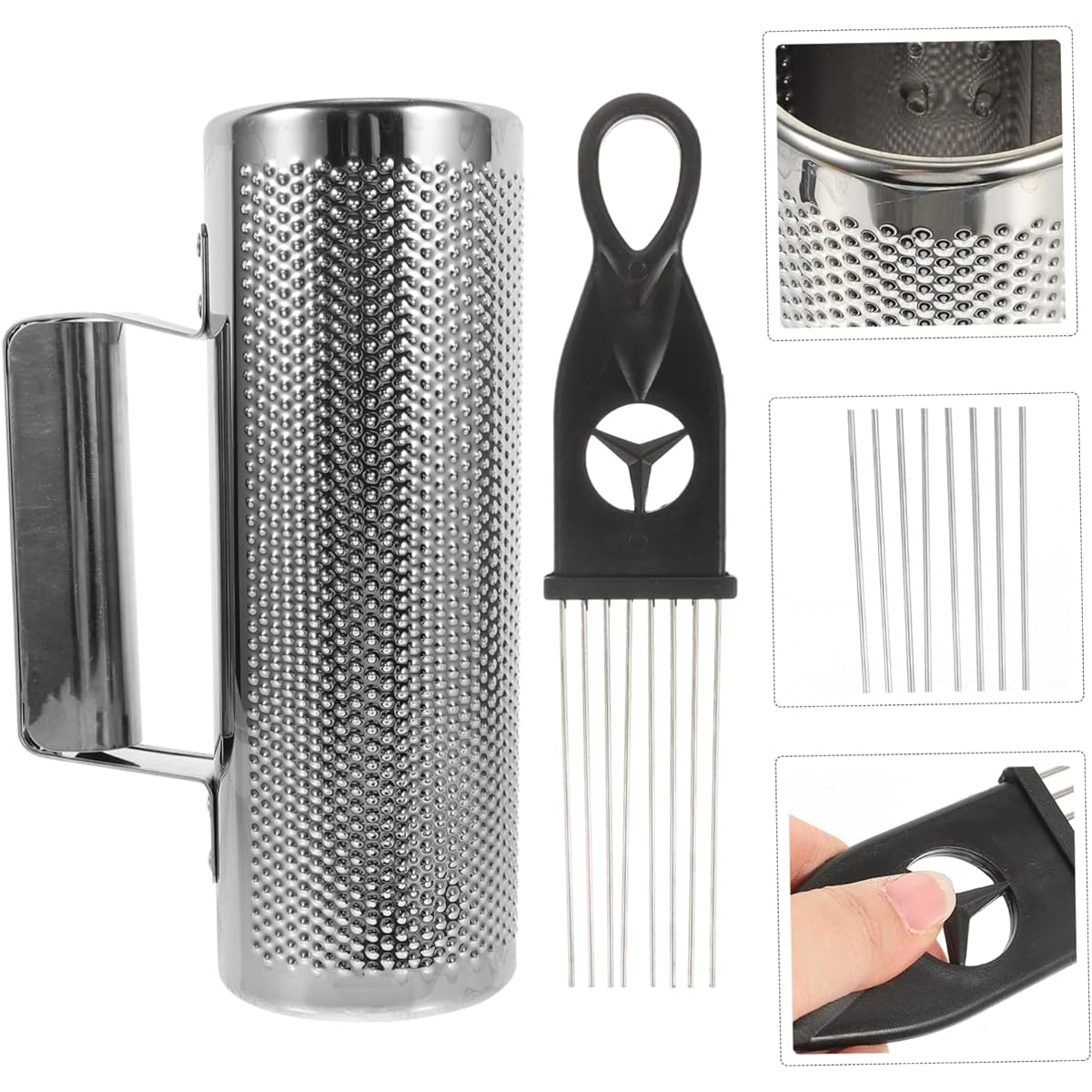 Vaguelly 5 Set Metal Scraper Kids Gift Musical Guiro Tool Hands Percussion Guiro Latin