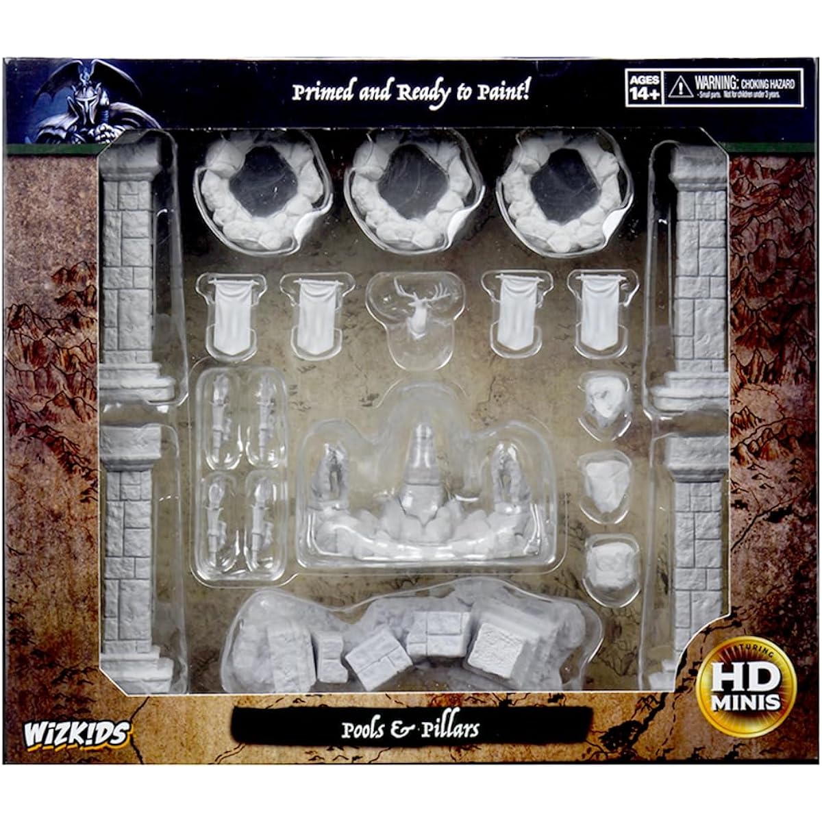 WizKids Deep Cuts Unpainted Miniatures Terrain: Wave 11: Pools & Pillars