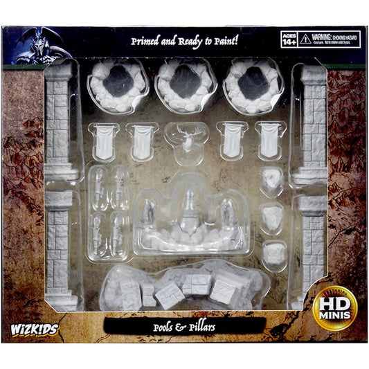WizKids Deep Cuts Unpainted Miniatures Terrain: Wave 11: Pools & Pillars