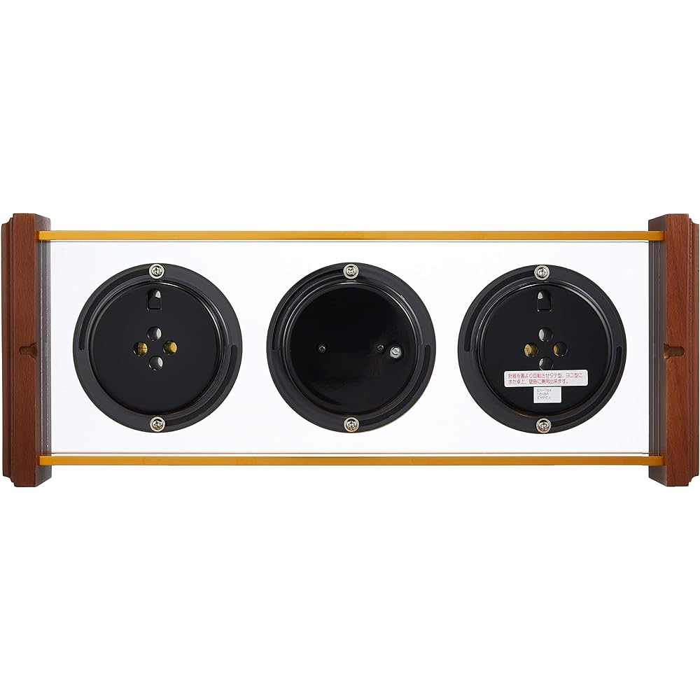 EMPEX Weather Meter Temperature Hygrometer Super EX Gallery Weather Meter Temperature Barometric Humidity Display Stand Made in Japan Brown EX-744 36x14.3x5.5cm