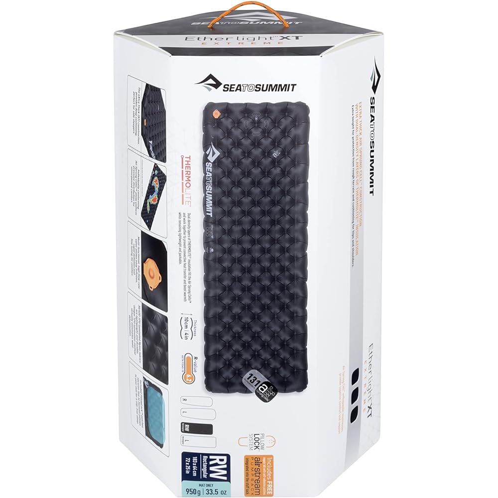 Sea to Summit Aetherlite XT Extremely Cold Weatherproof Insulated Sleeping Pad Rectangular - Regular (72 x 25 x 4 inches)
