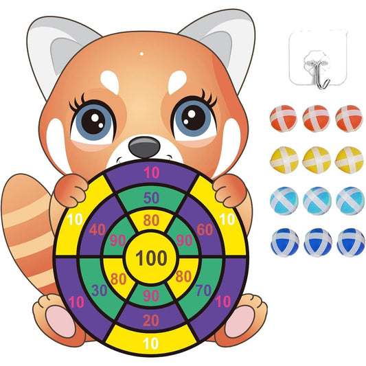 cxwind Animal Dart Board Kids Toys, Dart Board with Sticky Balls Birthday Party Games Indoor/Outdoor Sports Games for Kids