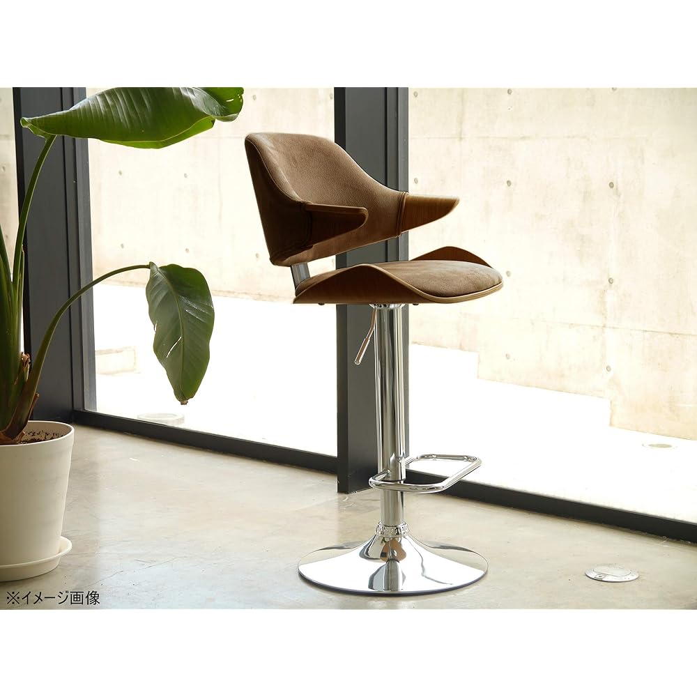 Gart Counter Chair Brown Width 56 x Depth 51 x Height 90~112cm Largo High Chair