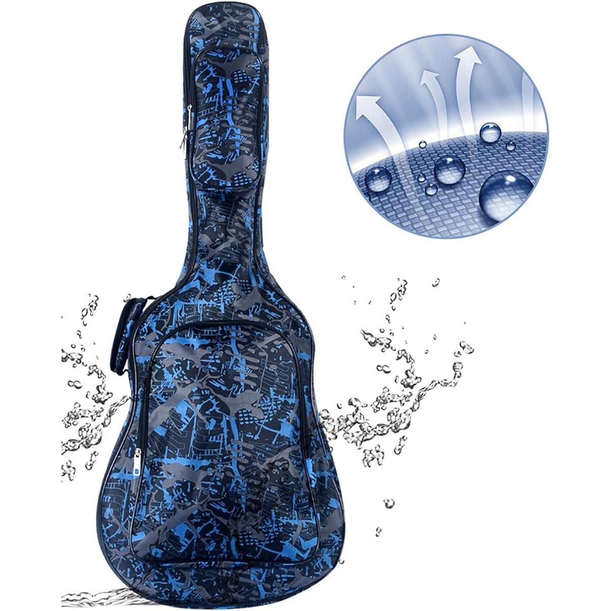 Guitar Case Lightweight Gig Bag Folk Guitar Bag Acoustic Guitar Bag Thick Sponge Guitar Bag Musical Instrument Bag