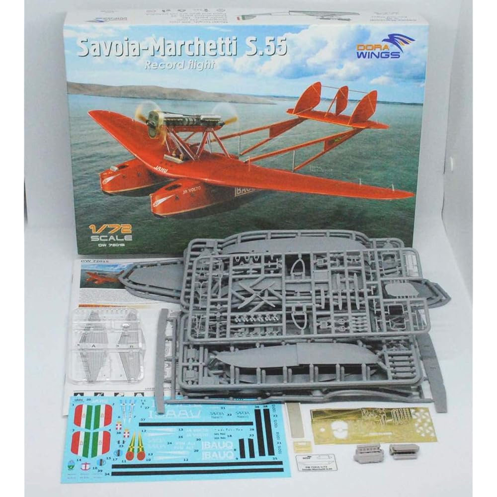 Drawings 1/72 Savoia Marchetti S.55 Recording Machine Plastic Model DWS72015