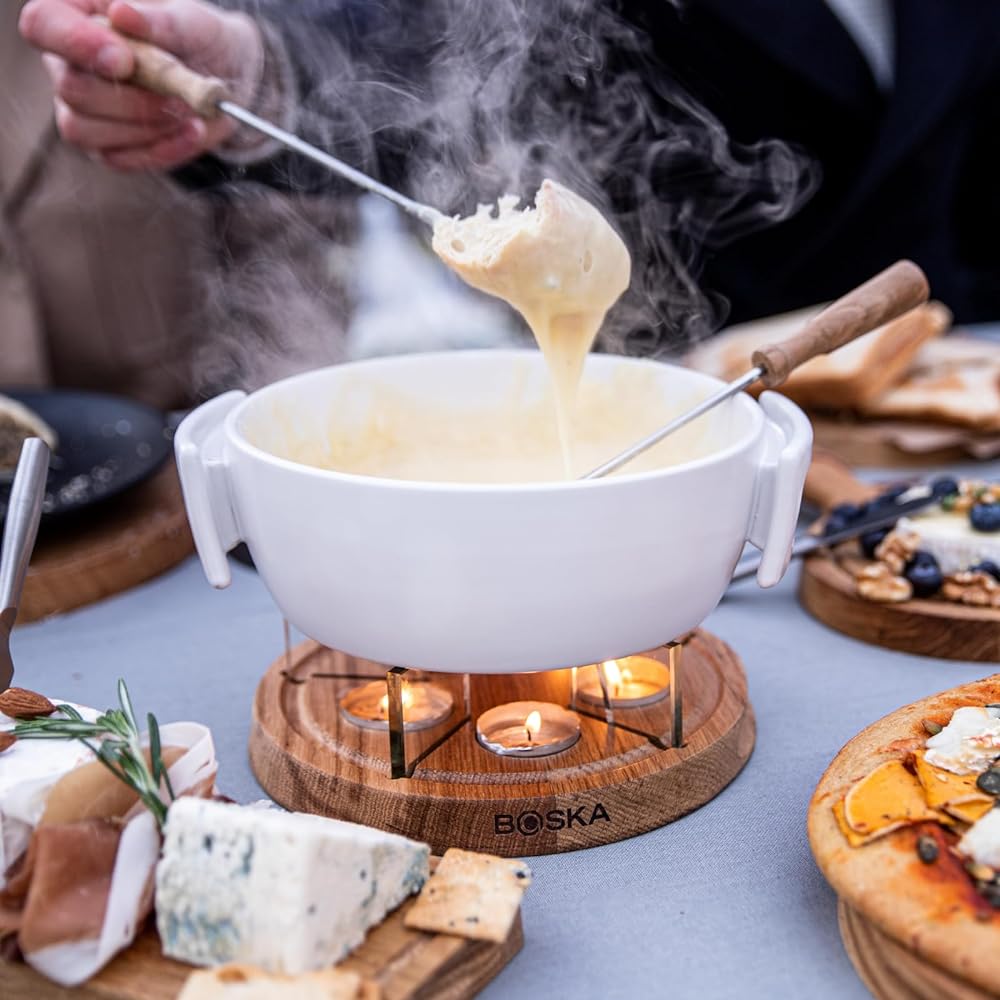 BOSKA Candlelight Cheese Fondue Set for 4 People Twinkle 340031