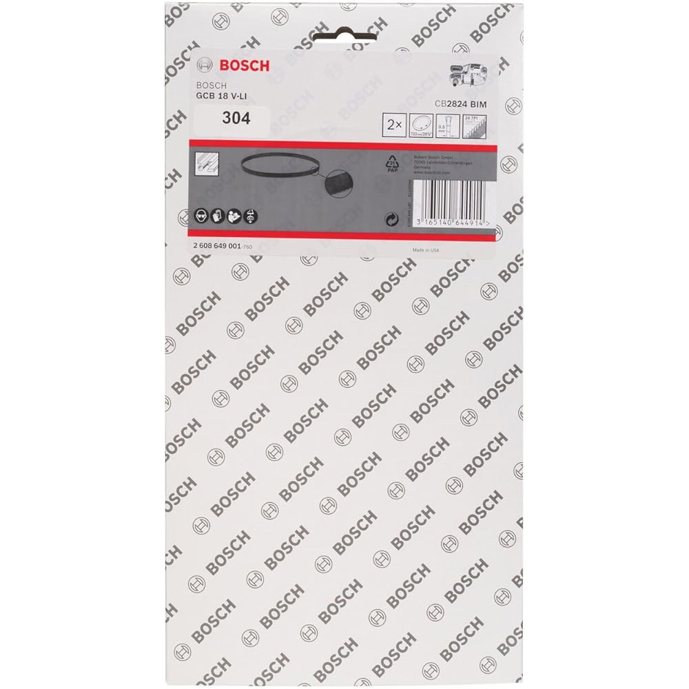 BOSCH Band Saw Spare Blade (Number of threads: 24, 2 pieces) 2608649001