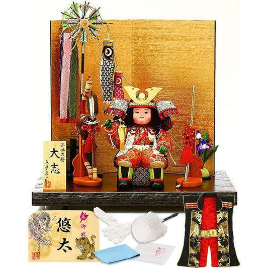 May Doll, Compact, Stylish, Mataro, Child General, Warrior Doll, Wood-grain Doll, Made by Mataro, Taishi, h045-mtk-3562-034