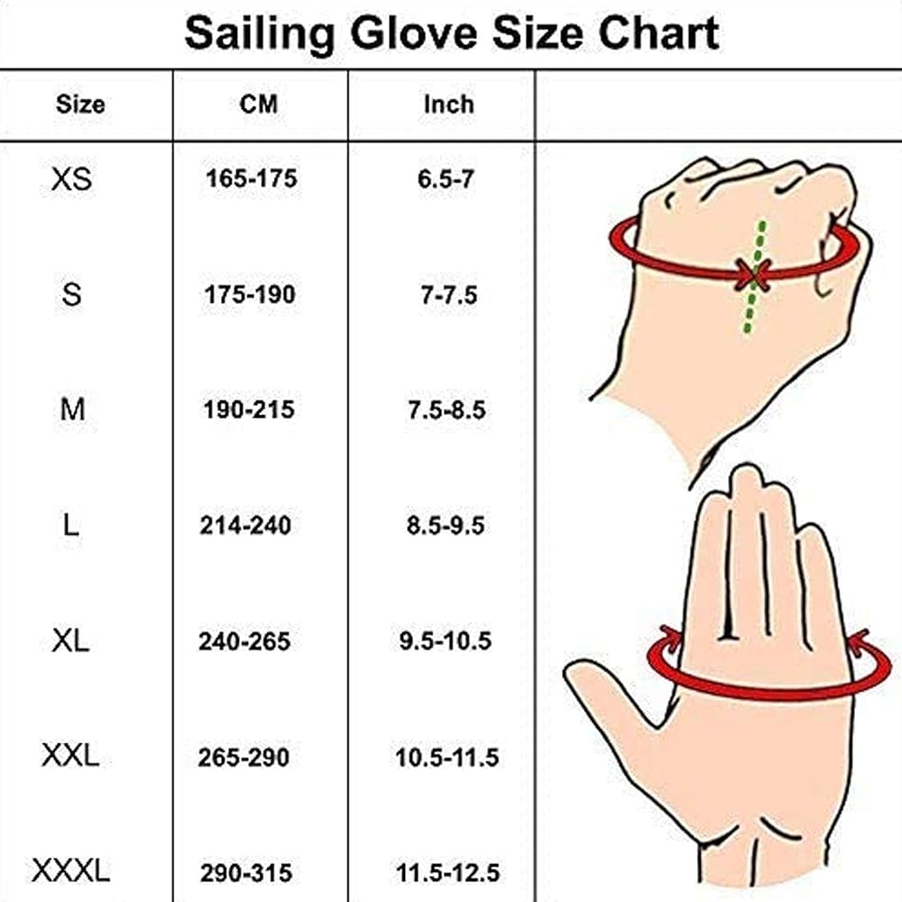 MRX Sailing Gloves Fishing Kayak Gloves Unisex Boating Water Skiing Canoe Paddle Gloves Sailing Gear Women's Paddle Gloves Sailing Gloves Men's Women's Sailing Gloves Short Finger Sailing Kayak Gloves