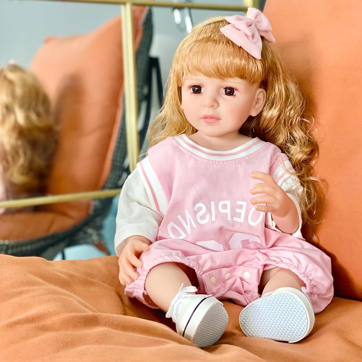 Dollox Reborn Baby Doll Real Baby Feeling Realistic Newborn Baby Doll Gift for Children Ages 3 and Up