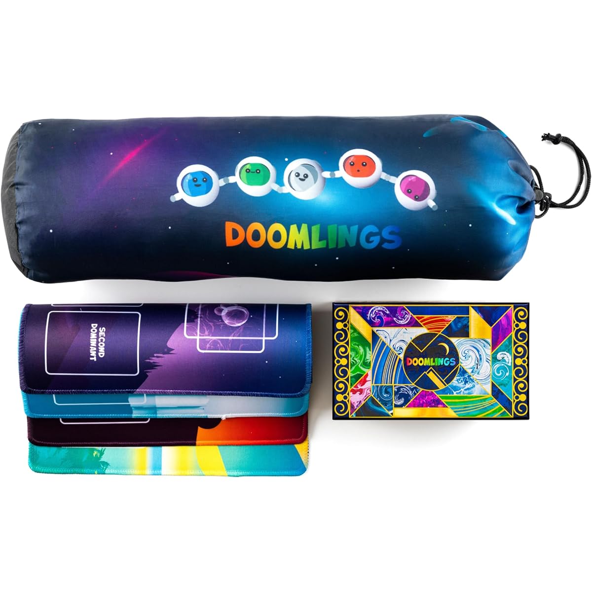 Doomlings Playmat Carry Bag Waterproof Bag for Doomlings Card Game - Fits up to 7 22 inch Game Playmats