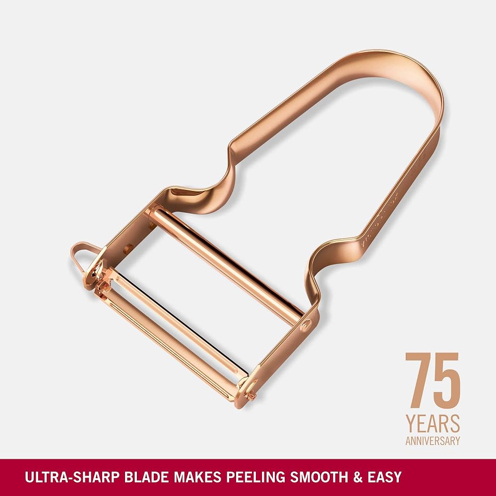 VICTORINOX REX Peeler with Sprout Remover 10.9cm Rose Gold Can be used for everything from peeling soft fruits to hard foods 6.0900.J22