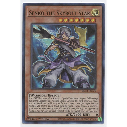 Senko Skybolt Star BLCR-EN036 Ultra Rare First Edition