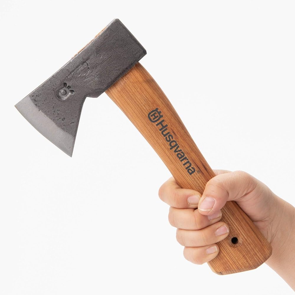 Husqvarna Zenoah Hiking Hatchet Made in Sweden 599673501 with Cover Compact Outdoor Suitable Length 25cm