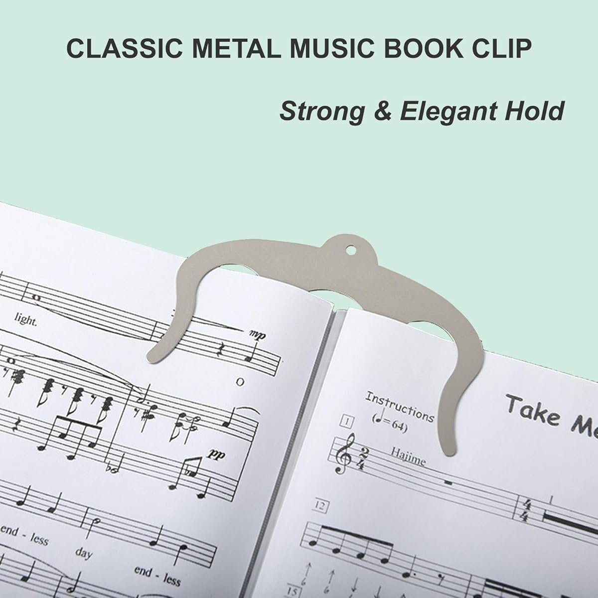 Tocnov Ultimate Music Stand, Portable Music Stand for Sheet Music with Clamp-on Tray, Music Clip and Carry Bag, Adjustable Height and Angle Design, Foldable Music Stand Set for Guitar Ukulele