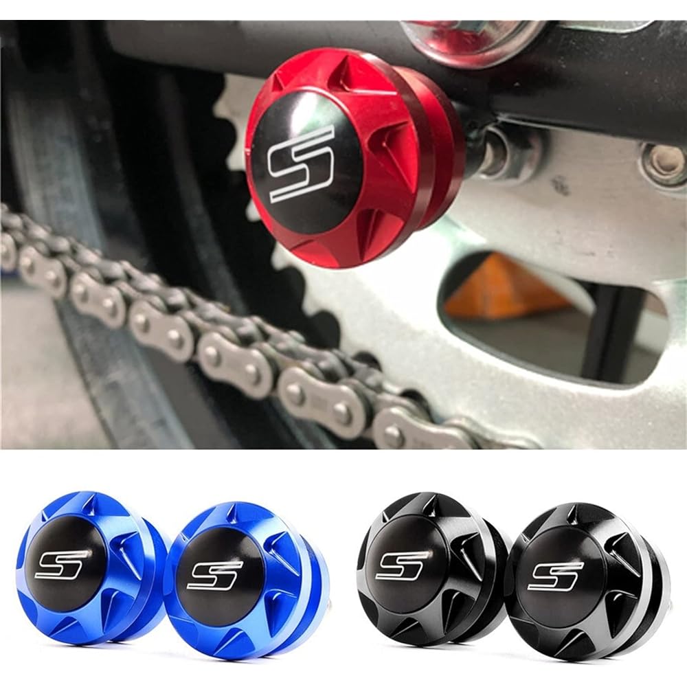 DEMUR 8mm CNC Motorcycle Swingarm Frame Slider Spool Fits for Suzuki GSX-S GSXS 125 150 750 1000 1000F GSX-S750 GSXS750 GSXS 750 GSX S750 Swingarm Slider Spool (Size : Gold)