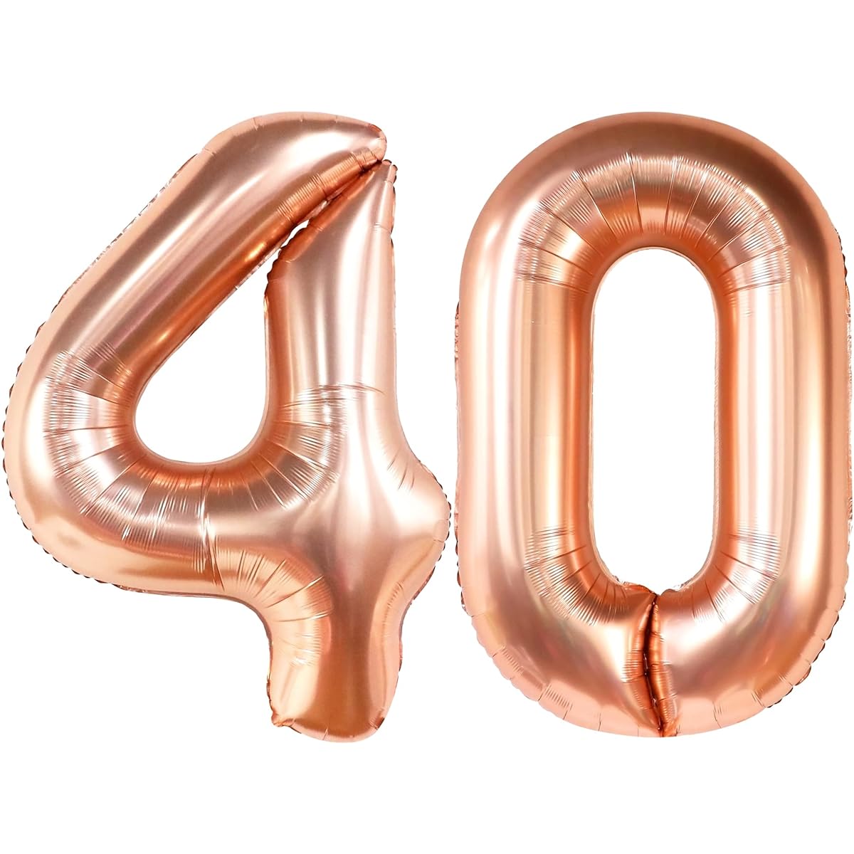Rose Gold Number 40 Foil Balloon