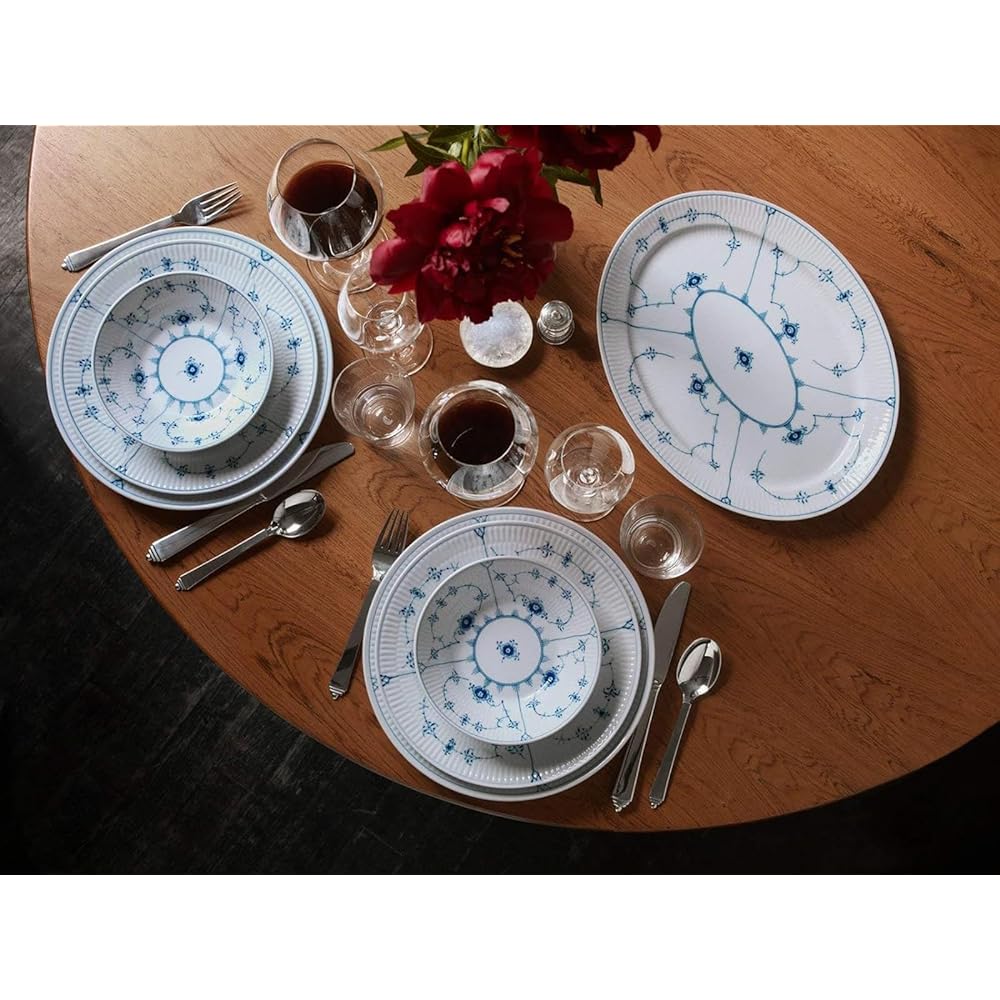 [Regular Imported Product] Royal Copenhagen Blue Fluted Plain Plate Dish 25cm Wedding Gift Present 1017201
