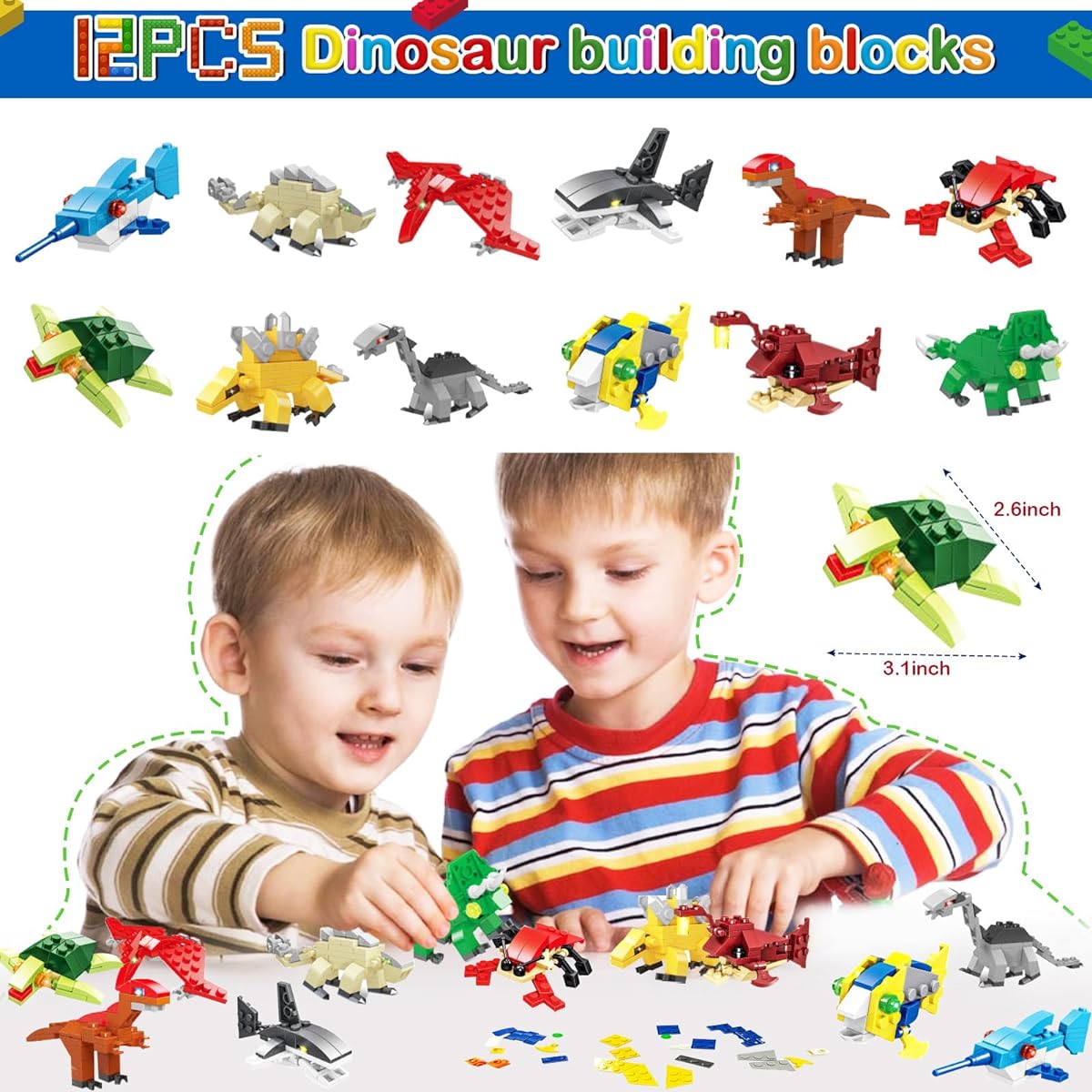 Pabsoon Building Blocks Party Favors Set