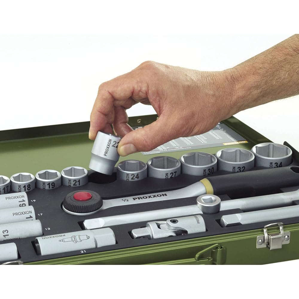 Proxon 29-point powerful socket wrench set 1/2" 23000