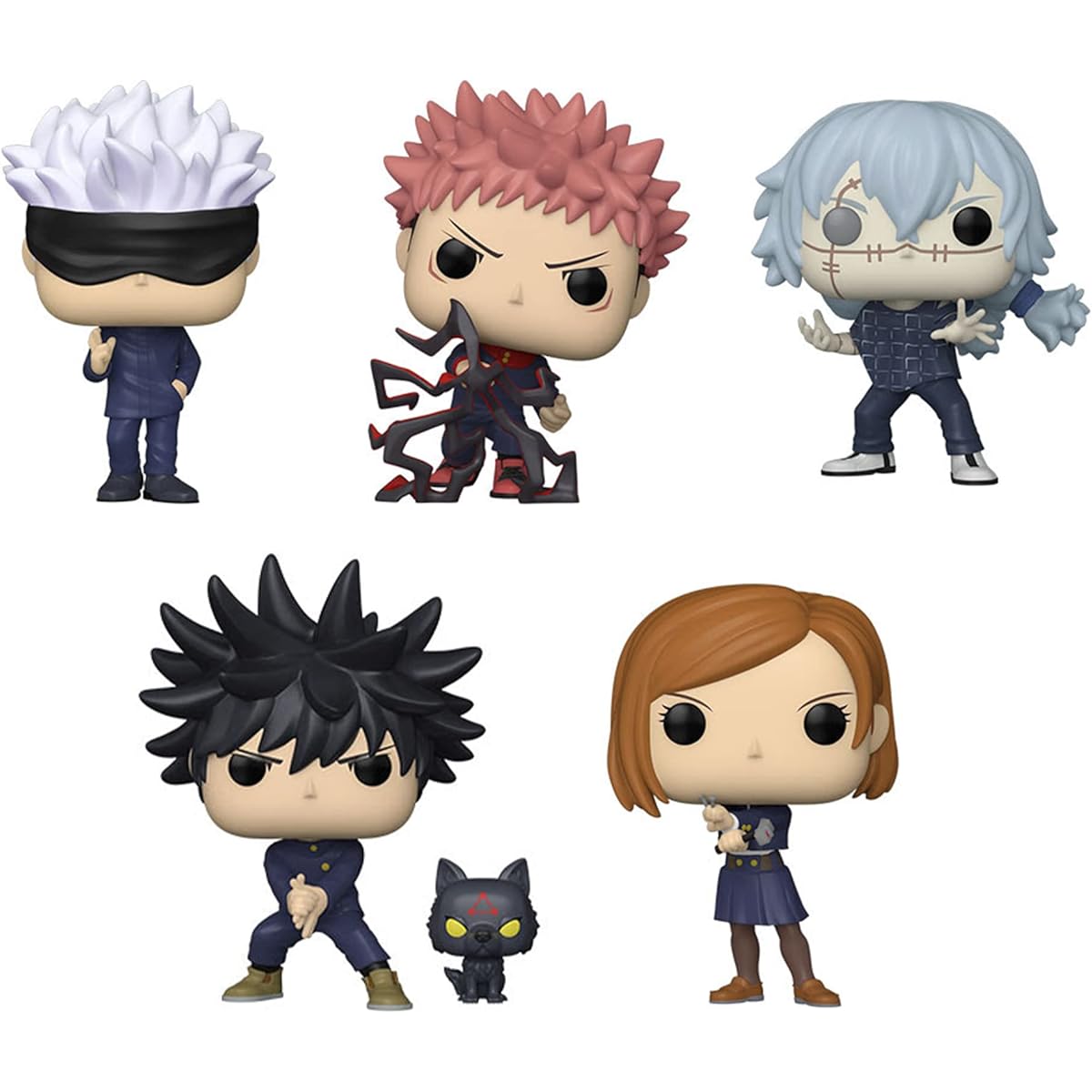 Funko Pop! Jujutsu Kaisen Gojo Itadori Mahito Megumi Dog and Wild Rose 5-piece set