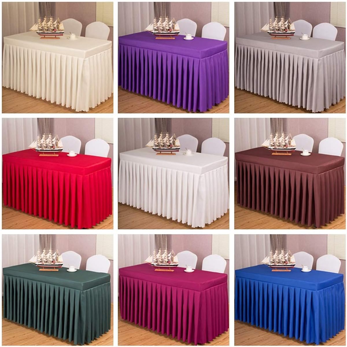 Tablecloth Resuable Table Skirt and Mermaid Party Birthday Party Home Decor Table Skirt 11 Sizes for Table Skirting Table Skirt Long