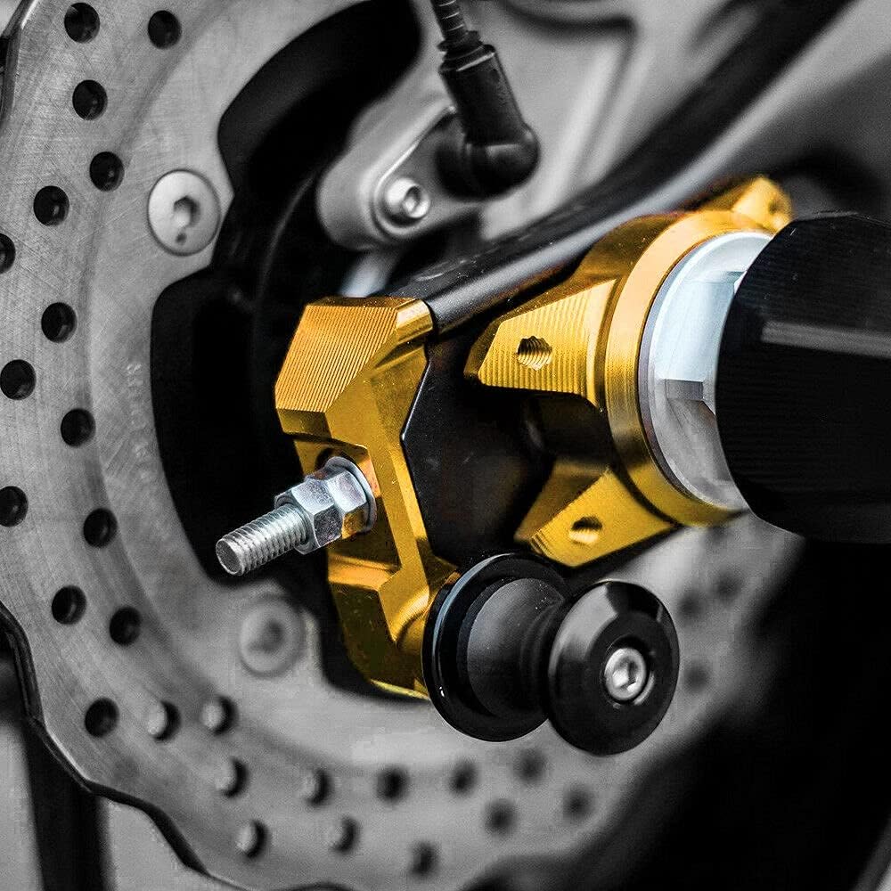 Motorcycle Swing Arm Bobbin Spool For Ya-ma-ha MT-07FZ-07 MT 07 FZ07 MT07 2014-2021 Motorcycle Rear Wheel Fork Axle Slider Swing Arm Spool Stand Pickup (Color: Black)