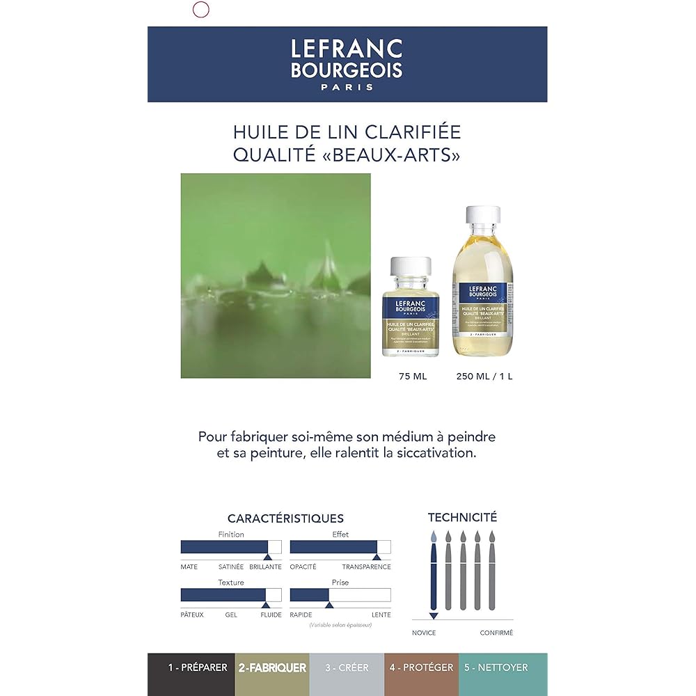 Lefrin Bourgeois Oil Painting Liquid 23302025 Spike Lavender Oil 250ml
