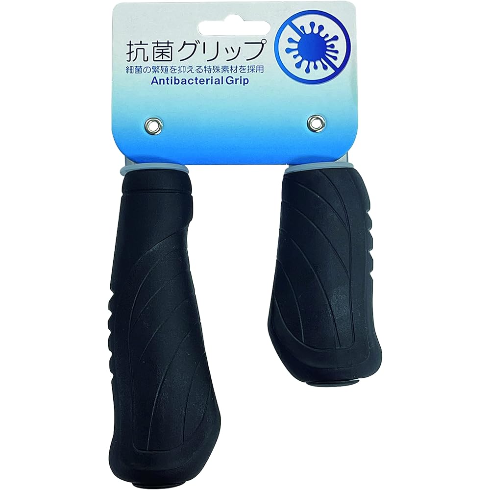 Noguchi Bicycle Grip [Antibacterial Treatment Ergo Grip] L&H Black Small