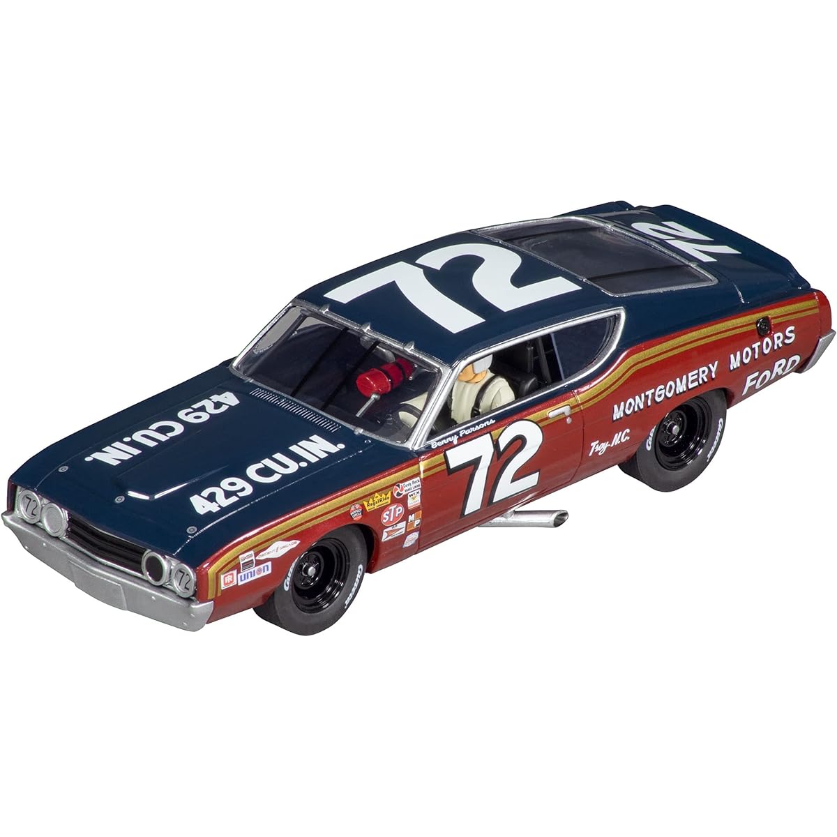 Carrera 27727 Ford Torino Talladega No.72 1:32 Scale Analog Slot Car Racing Car Carrera Evolution Slot Car for Race Tracks
