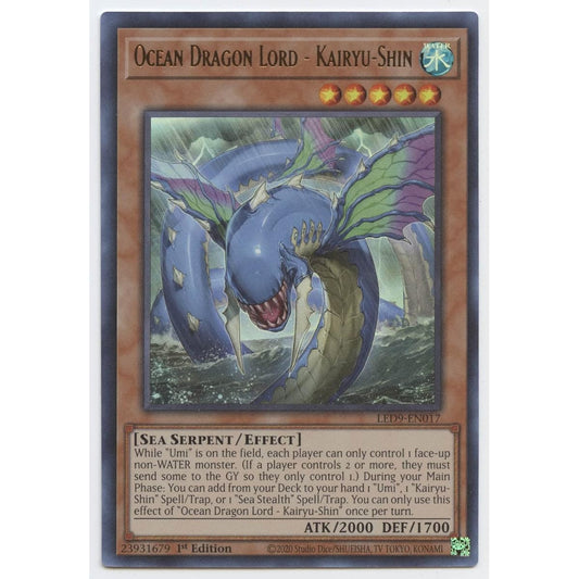 Ocean Dragon Lord Sea Dragon God LED9-EN017 Ultra Rare First Edition