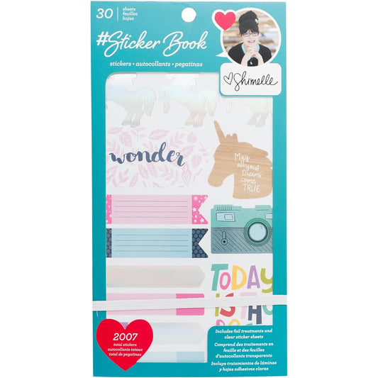 American Crafts Stickers Book Stickers and Bling - Shimelle - Holographic Foil - 30 Sheets 344863