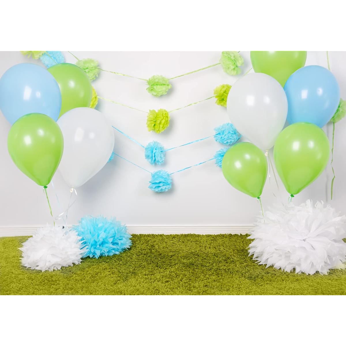 Rosmavi Light Green Balloon Garland Kit with Gold Butterflies 104 Pieces