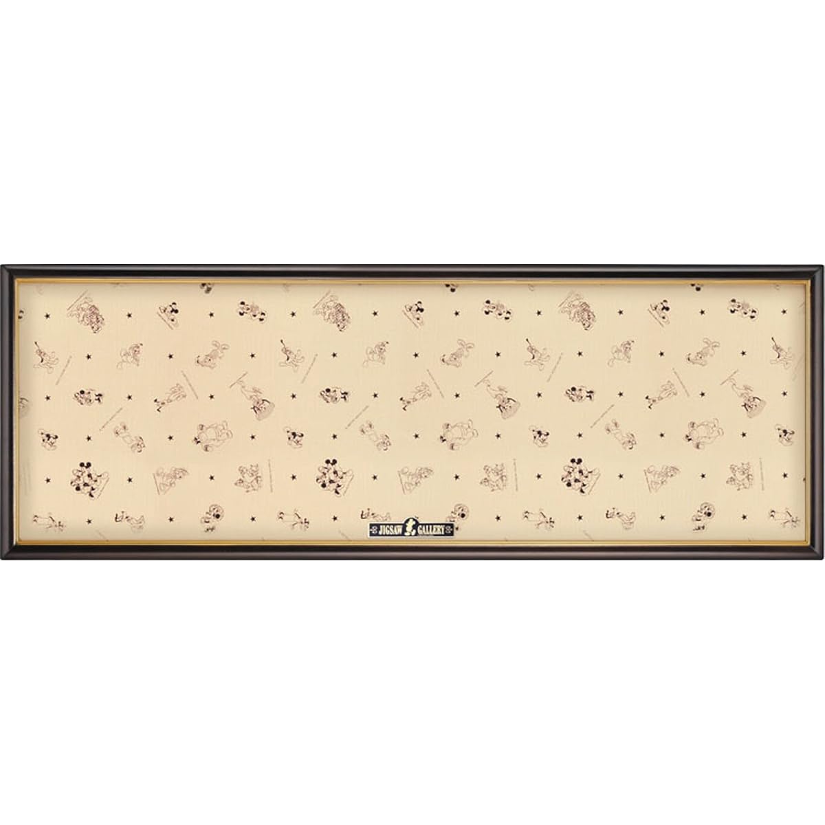 Wooden puzzle frame for Disney, 950 pieces, brown (34x102 cm)