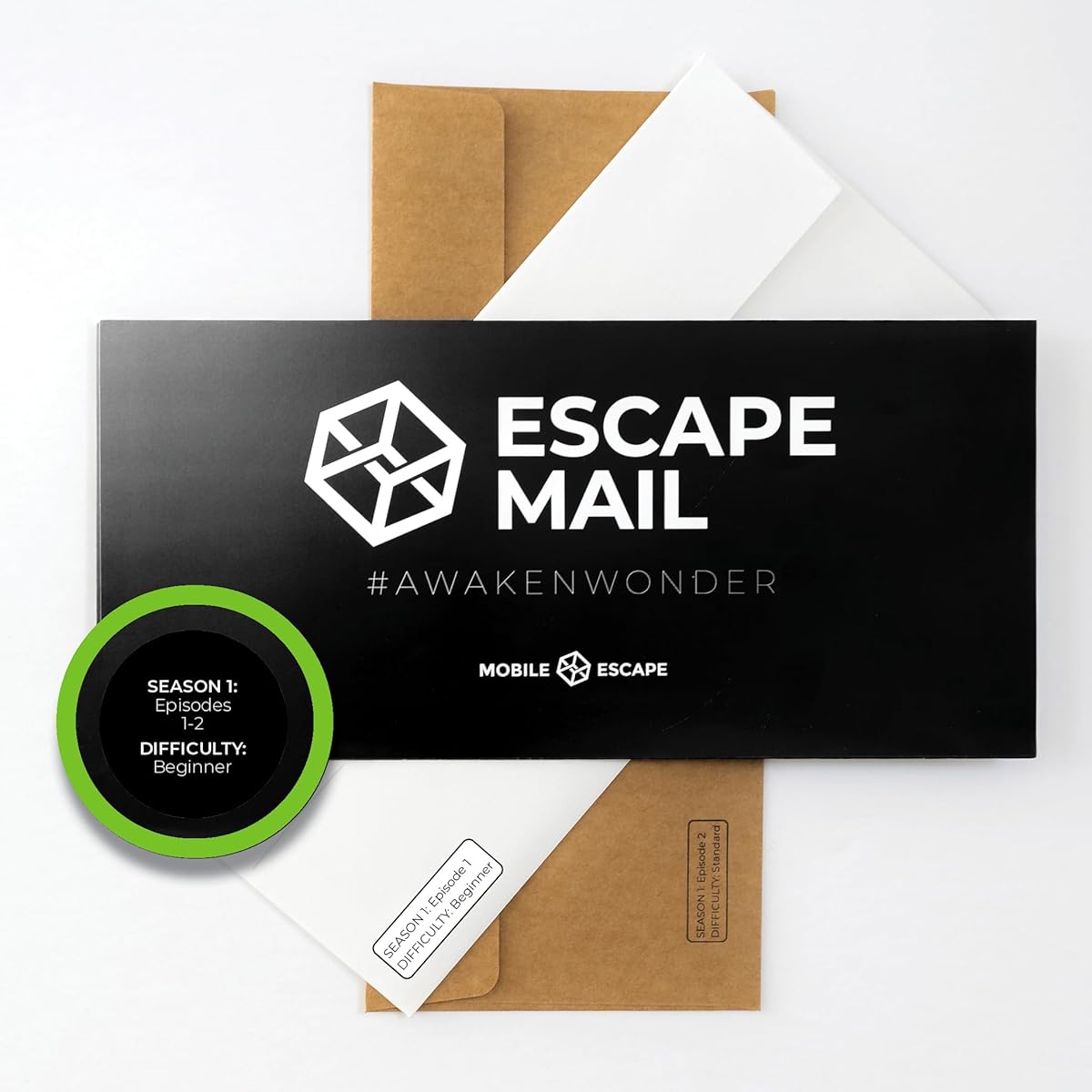 Escape Mail: Starter Bundle - Episodes 1 & 2. Squeeze-themed escape room game in an envelope Immersive storyline Great for family fun or date night, ages 10+ (Beginner)