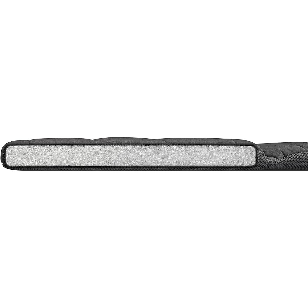 Airweave Cushion Seat Cushion 4-261011-BK-1 Cushion with backrest Polyester Black Width approx. 40cm x Length approx. 80cm x Thickness approx. 4.5cm Reduces sitting fatigue Bifold Portable