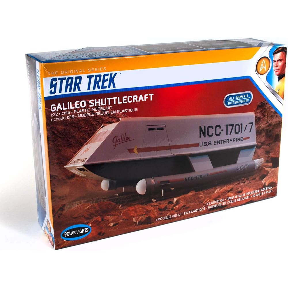 Polar Lights Star Trek Space Operation Galileo Shuttle 1/32 Scale Plastic Model POL909